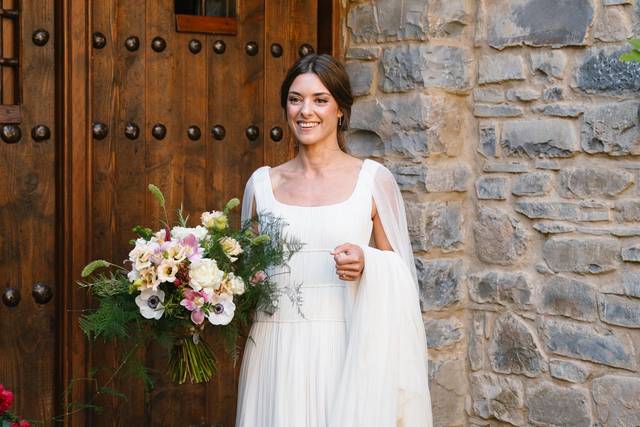 Vestido de novia romántico