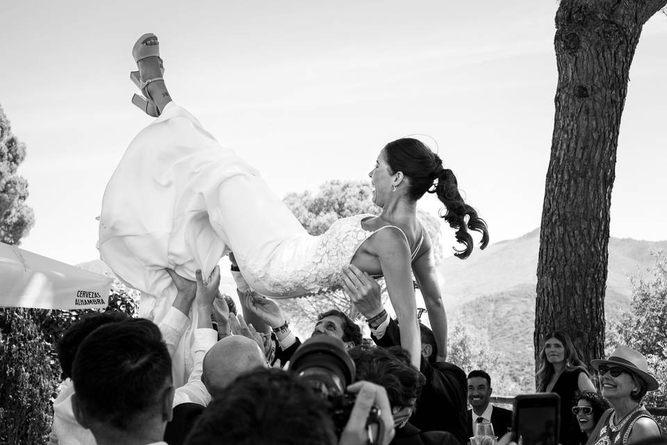 Emoción de la novia artístico