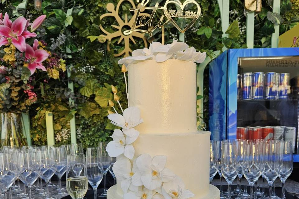 Tarta de orquídeas