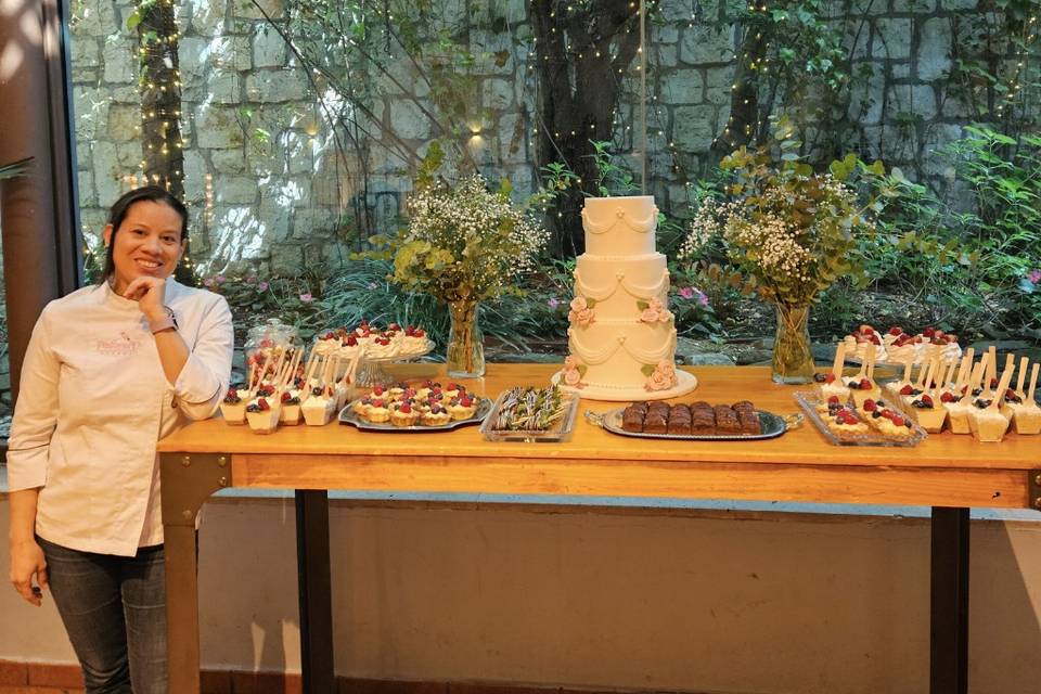 Montaje de postres y tarta