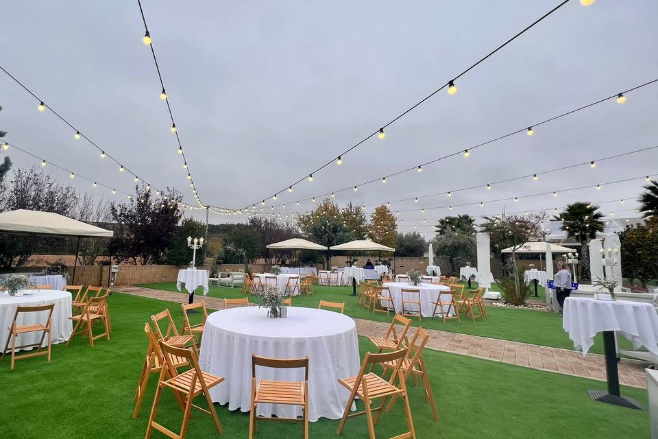 Aperitivo en la terraza