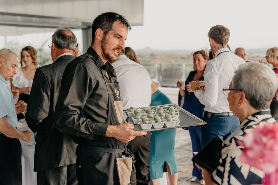 Aperitivo en la terraza