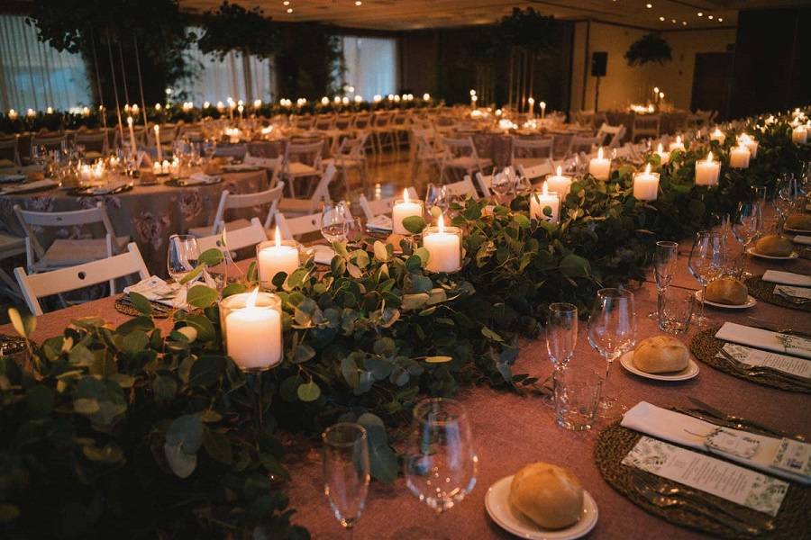 Salón de Bodas de noche