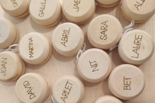 Yoyós madera personalizados