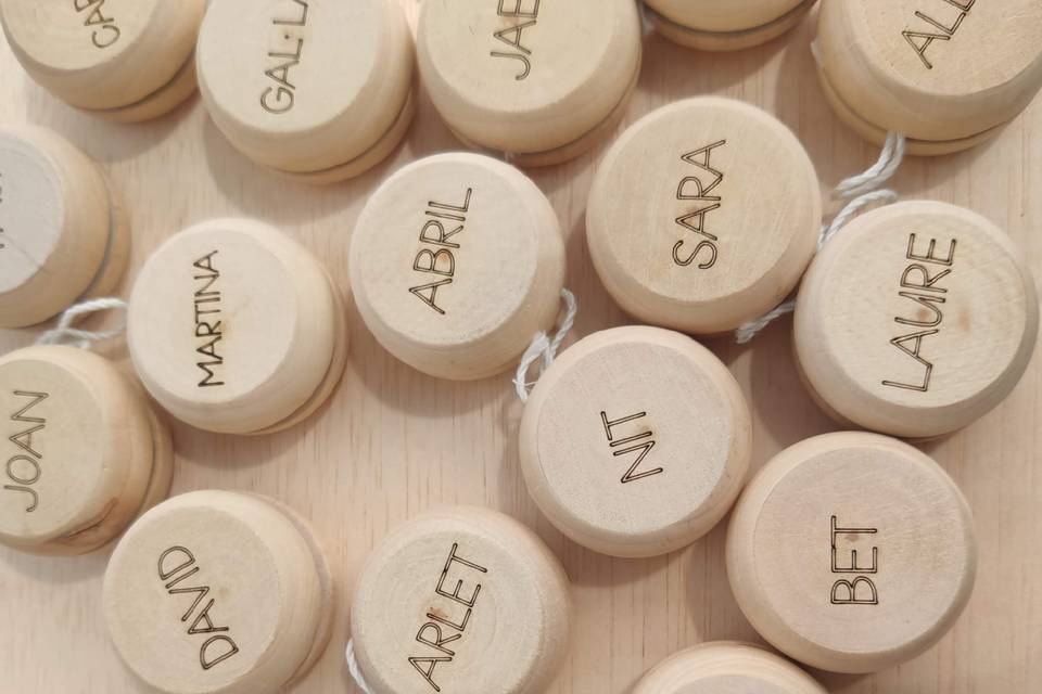 Yoyós madera personalizados