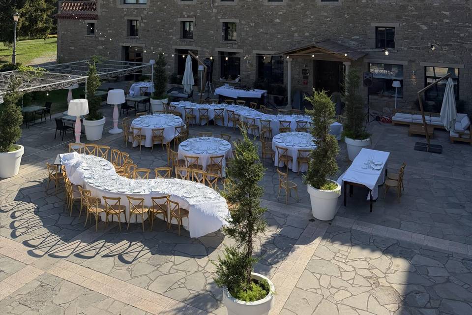 Banquete en exterior