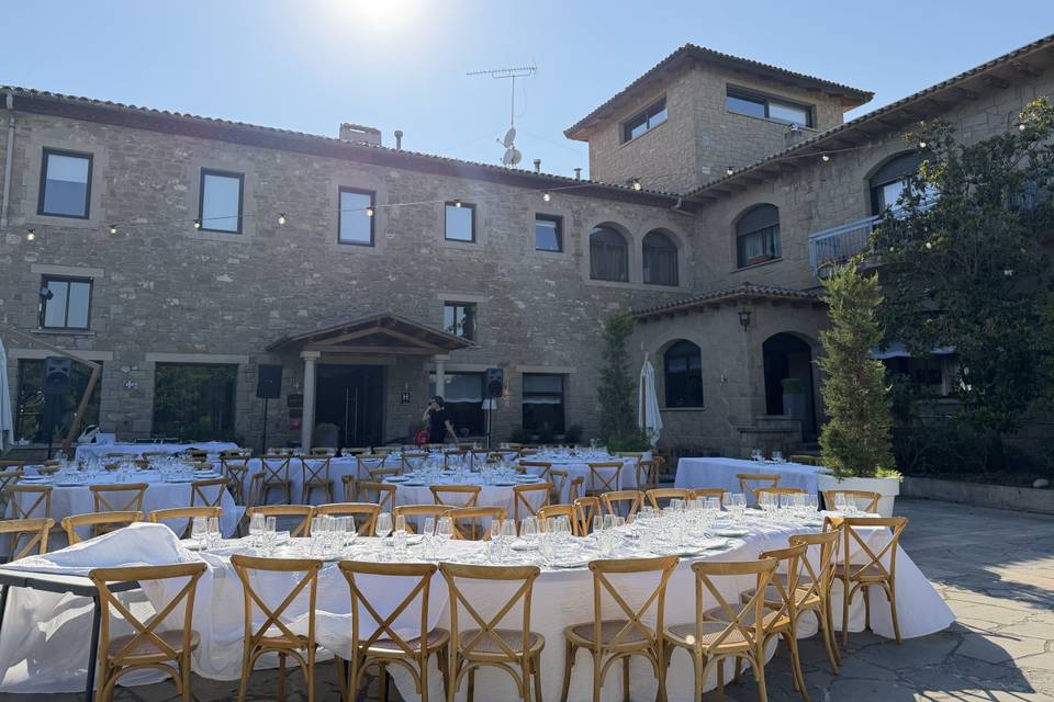 Banquete en exterior