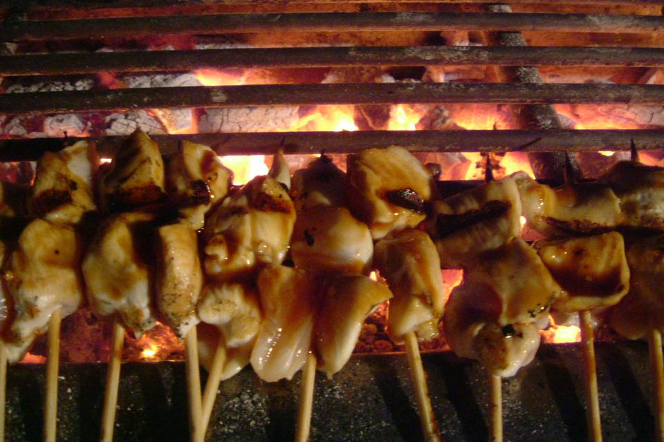 Pinchos de pollo a la parrilla