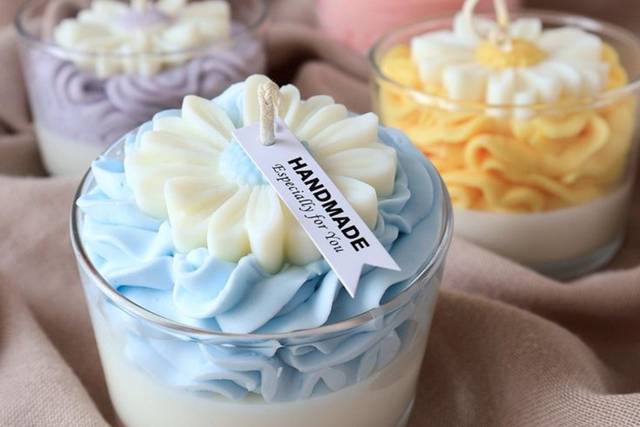 Velas de cera de soja.