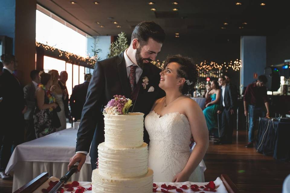 Tarta de boda de T&N