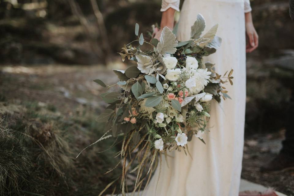 Decoración de la mesa de los novios