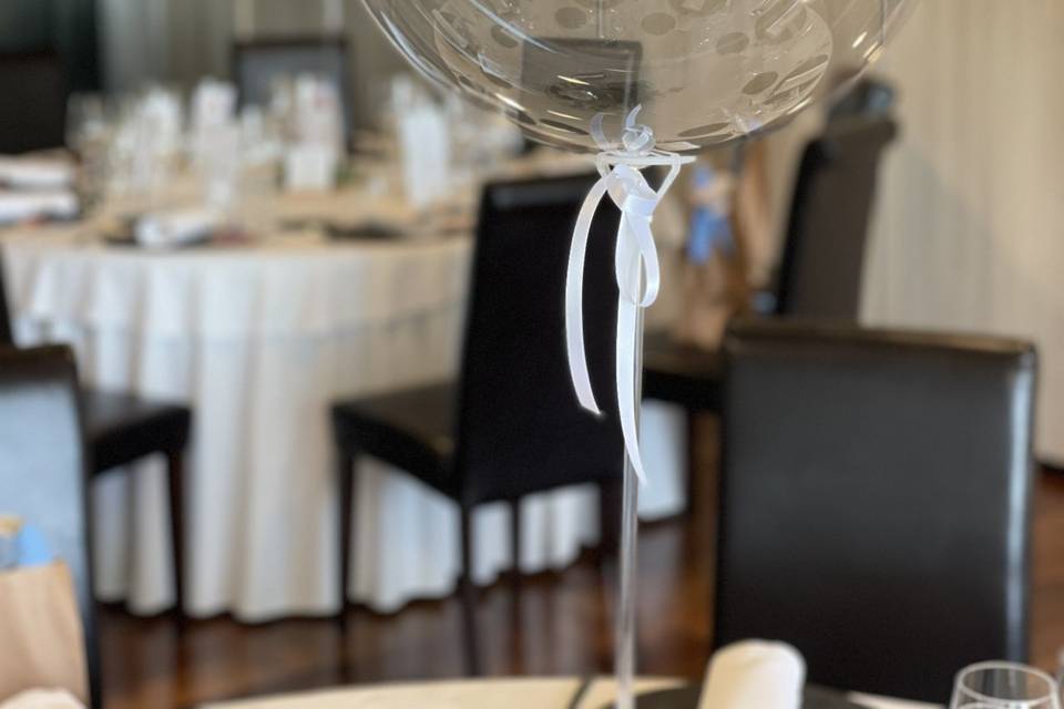 Boda temática globos burbuja