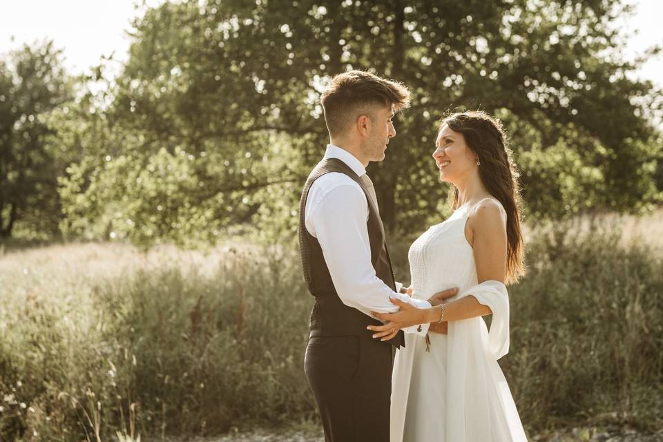Pareja en el campo