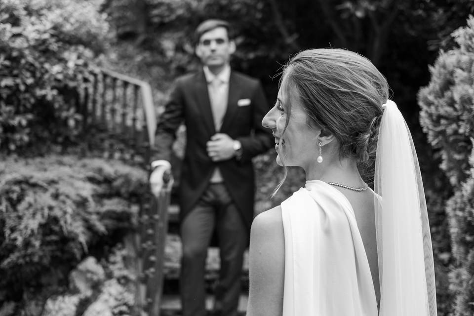 Novios blanco y negro