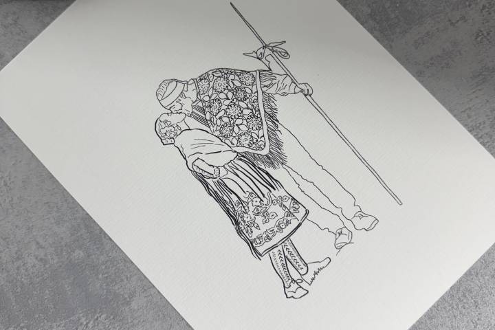 Ilustración estilo trazo