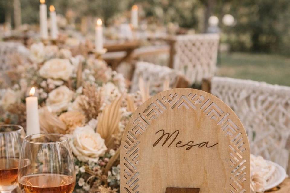 Números mesas personalizados