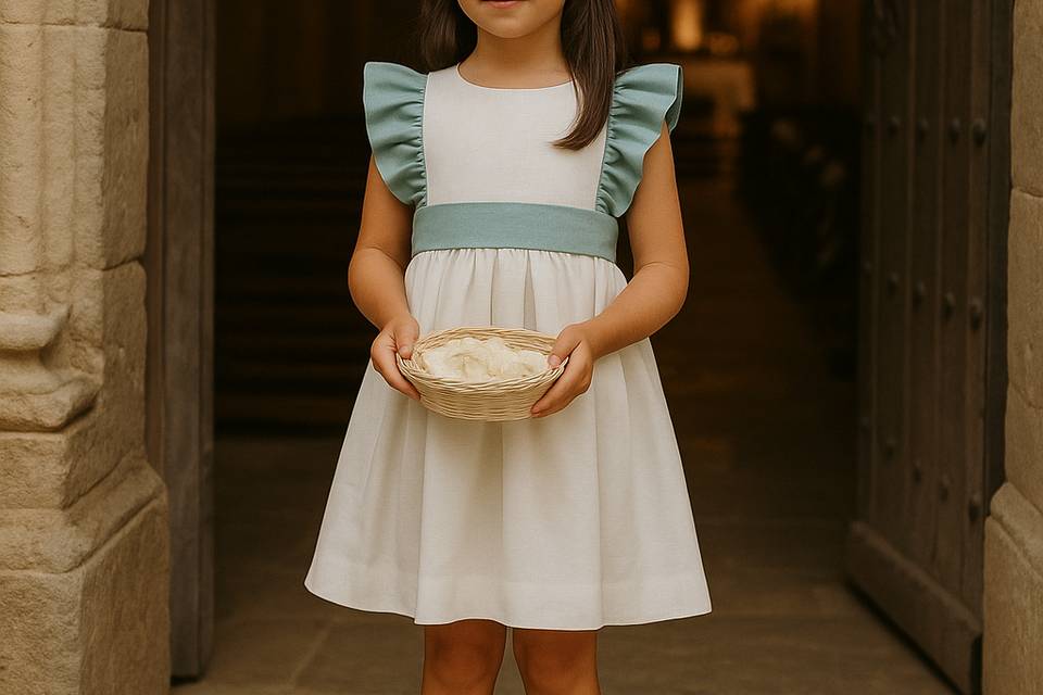 Vestido clara .
