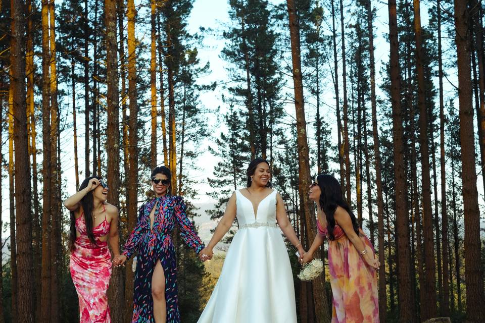Novia y madrinas