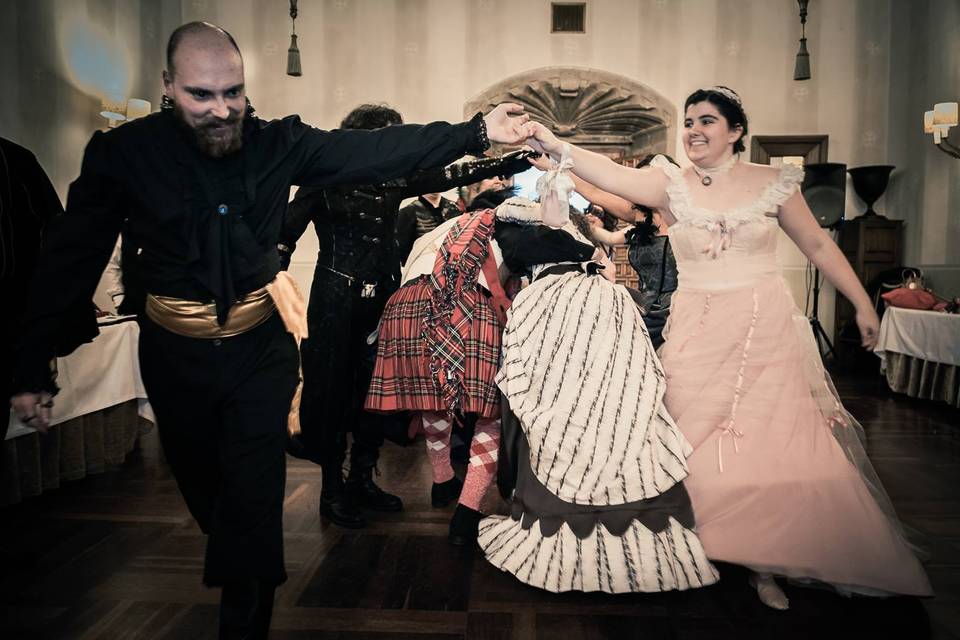 Boda con temática de mascarada