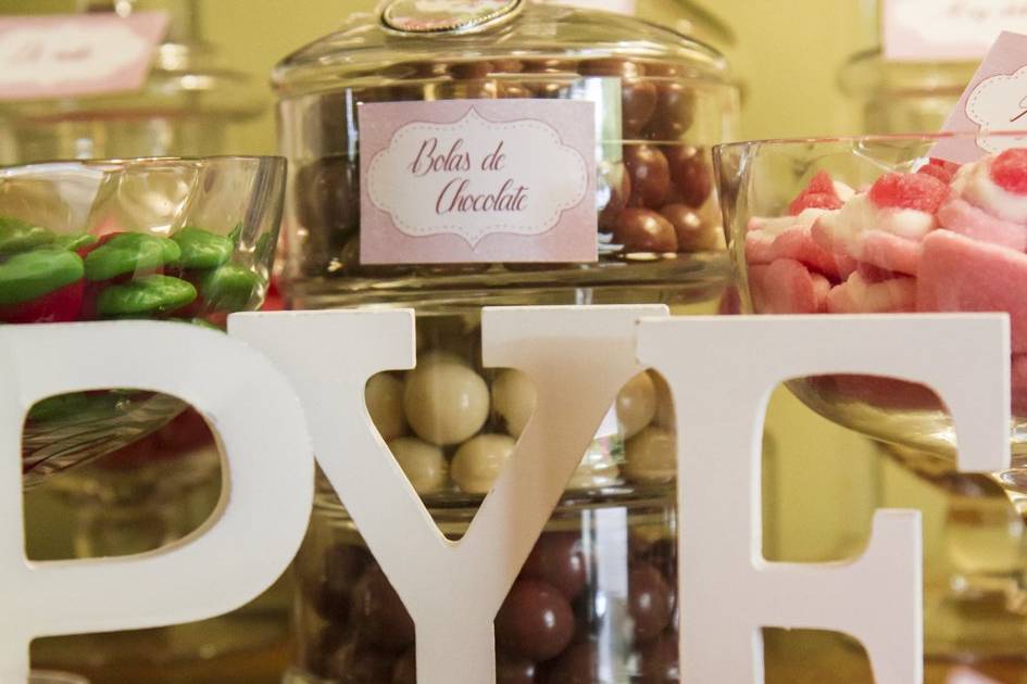 Detalles del candy bar