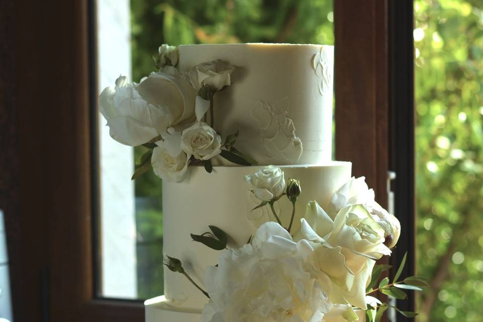 White floral