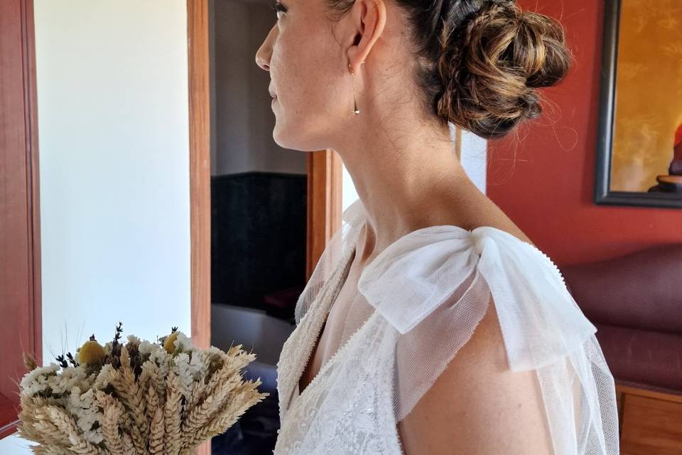 Maquillaje y peinado de boda