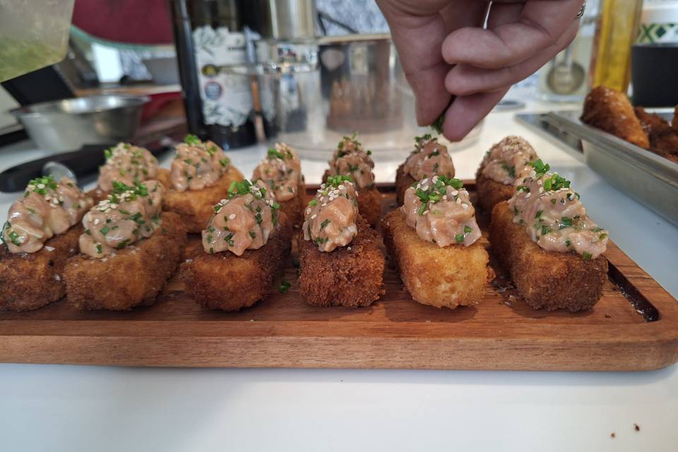 Sushis de salmon