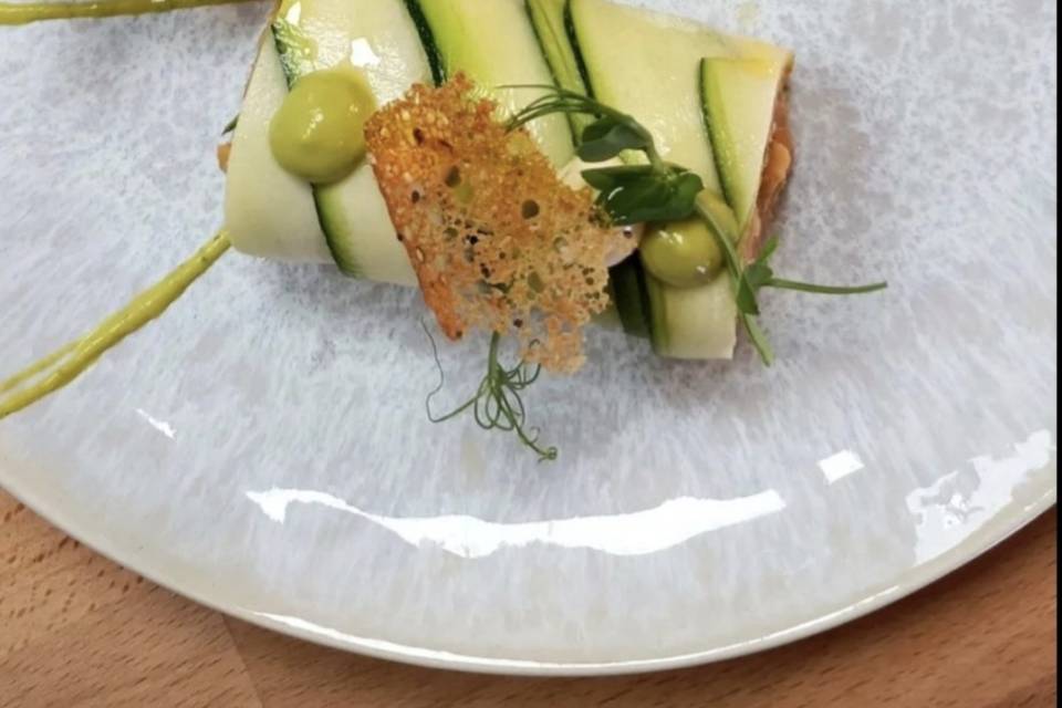Canelone de salmon
