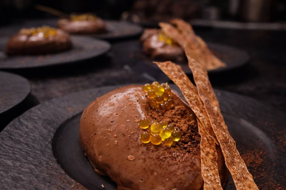 Chocolate y caviar de aceite