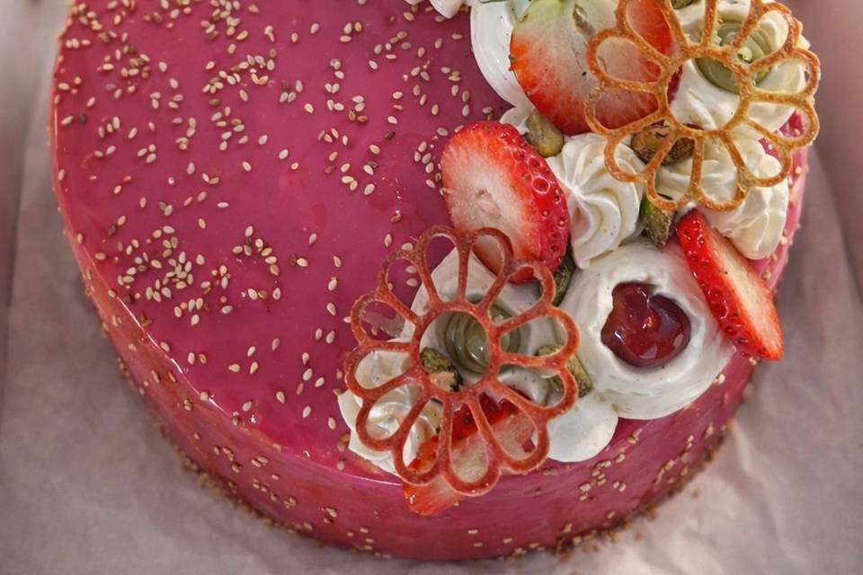 Pastel de fresa