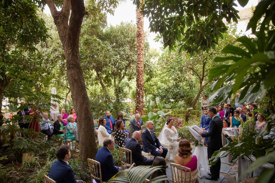 Ceremonia en jardines Hospes