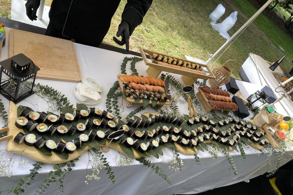 Variedad de makis
