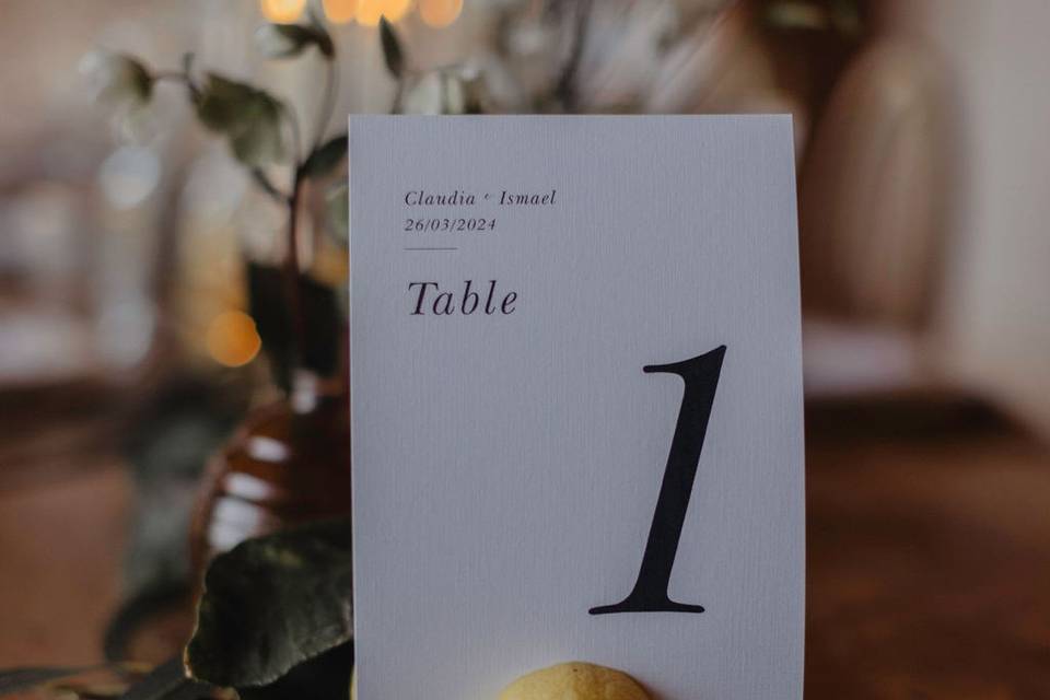 Table setup