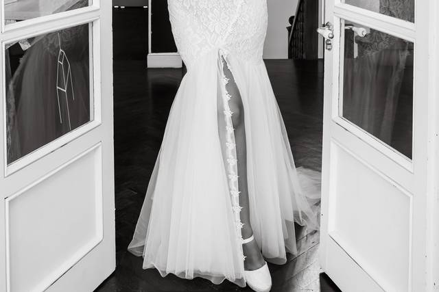 La novia. Como una editorial.