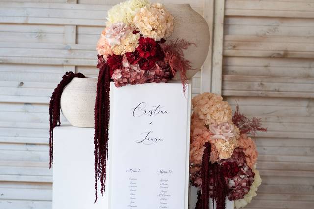 Tótem floral para eventos