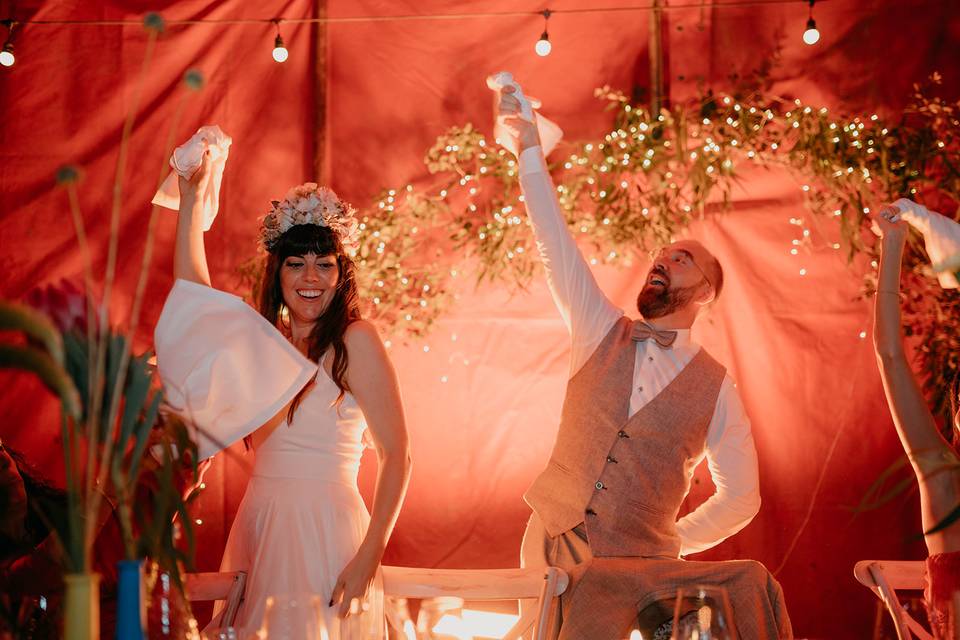 Boda en el circo