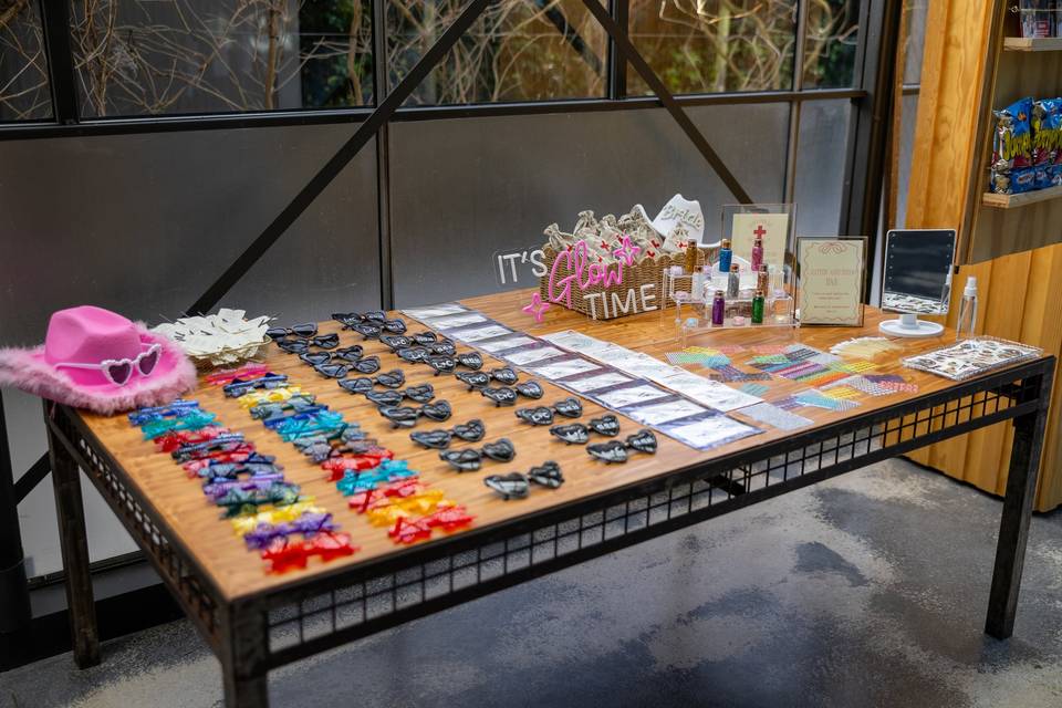Mesa glow time bodas