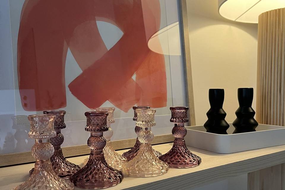 Candelabros  de cristal