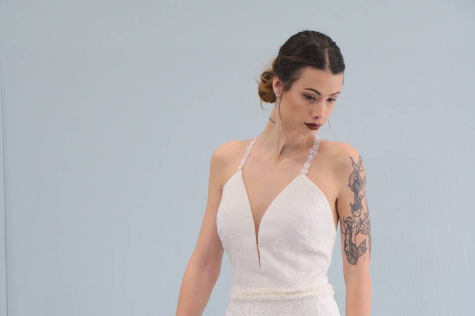 Vestido de novia de encaje