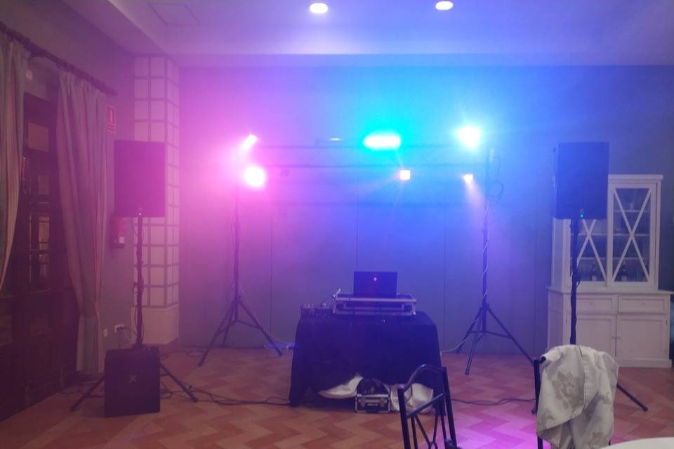 Montaje de luces y sonido