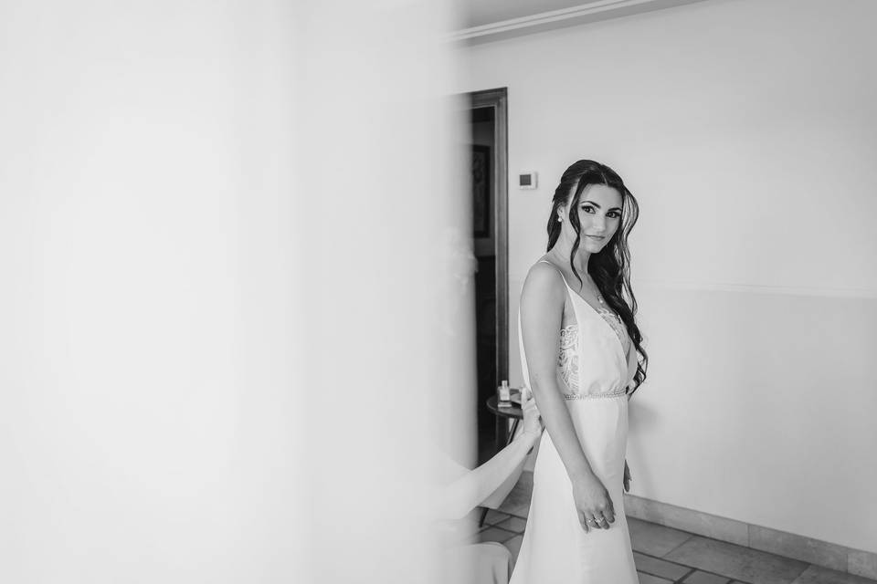 Preparativos de la novia