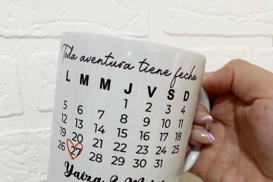 Taza calendario