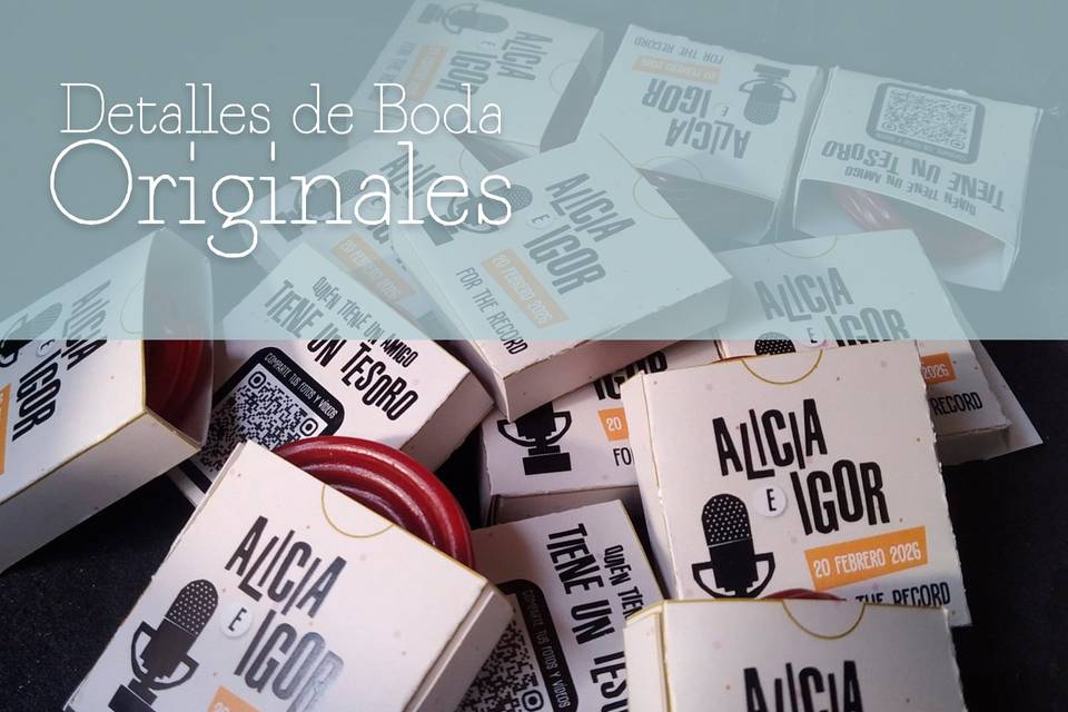 Detalles de boda originales