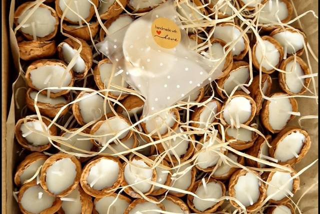 Velas flotantes en nuez