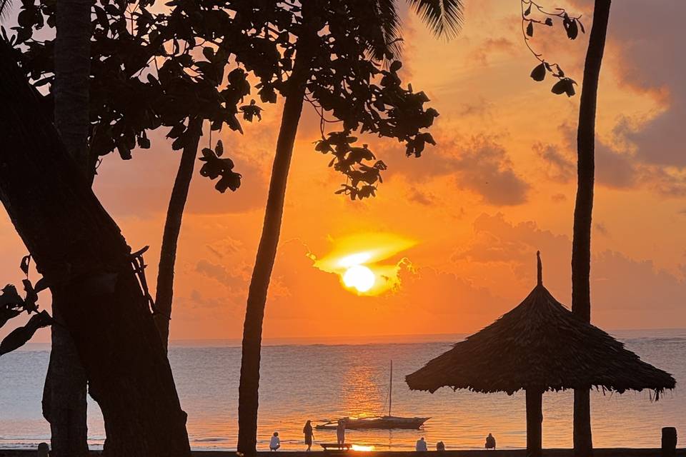 Increíble amanecer en Kenia