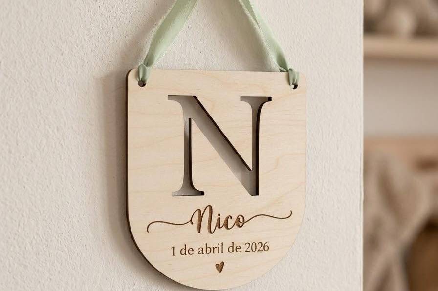 Placa nombre