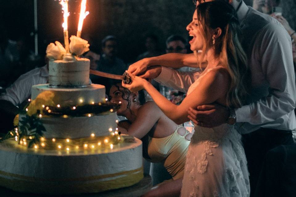 Foto del pastel.