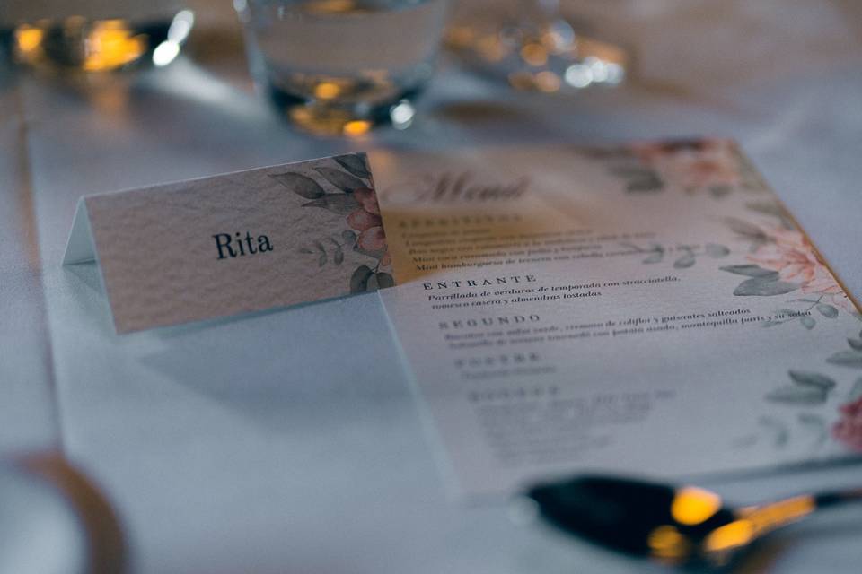Foto de detalle carta.