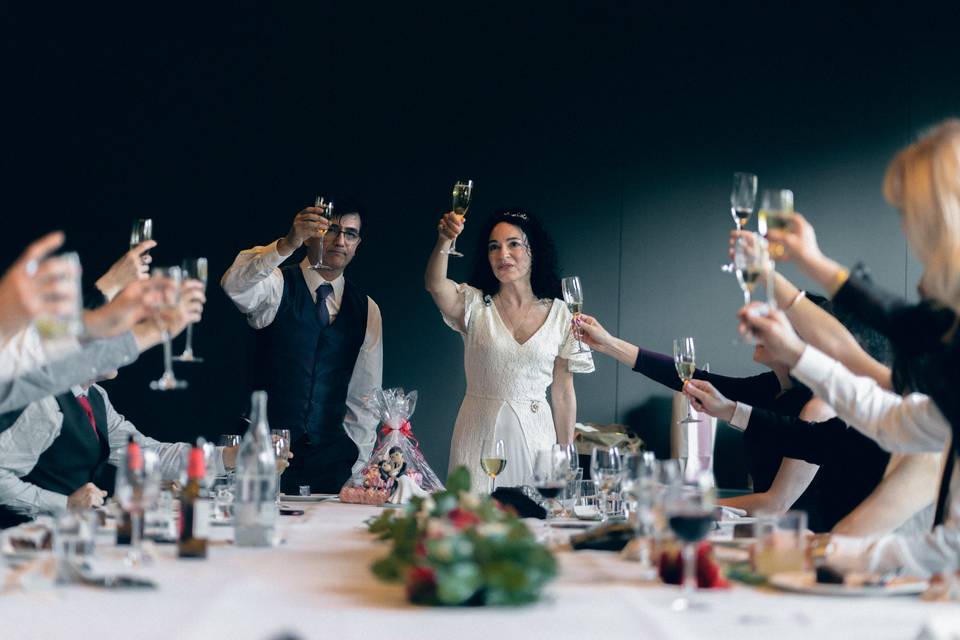 Foto de brindis.
