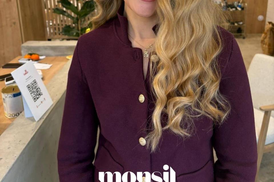 Ondas y maquillaje